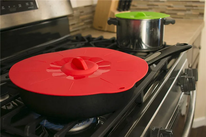 Set of 5 Silicone bowl cover food saver Pot Lid Cover For Pan Flower Shape Spill Stopper Cooking Tool lid Microwave Food Covers01_