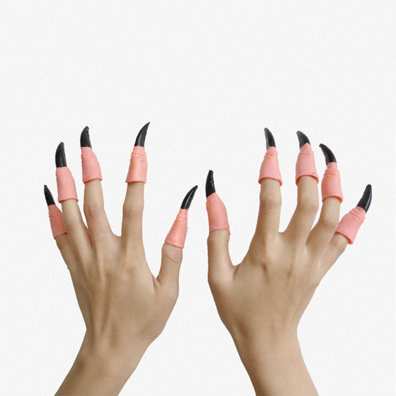 Buy 10 Packs/lot Artificial Nail Sleeve Halloween Prop