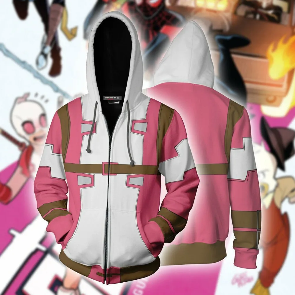 

Deadpool Sweatshirt Hoodie Cosplay Costume Comic Anime Jacket Coats Men and Women