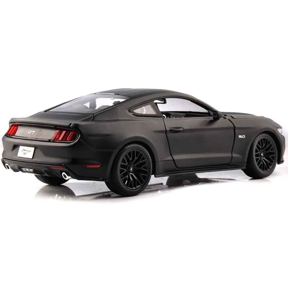 Детские литые игрушки Matel автомобильные режимы Maisto 1:18 Mustang GT 5.0L американский автомобиль черный спортивный автомобиль модели 26 см