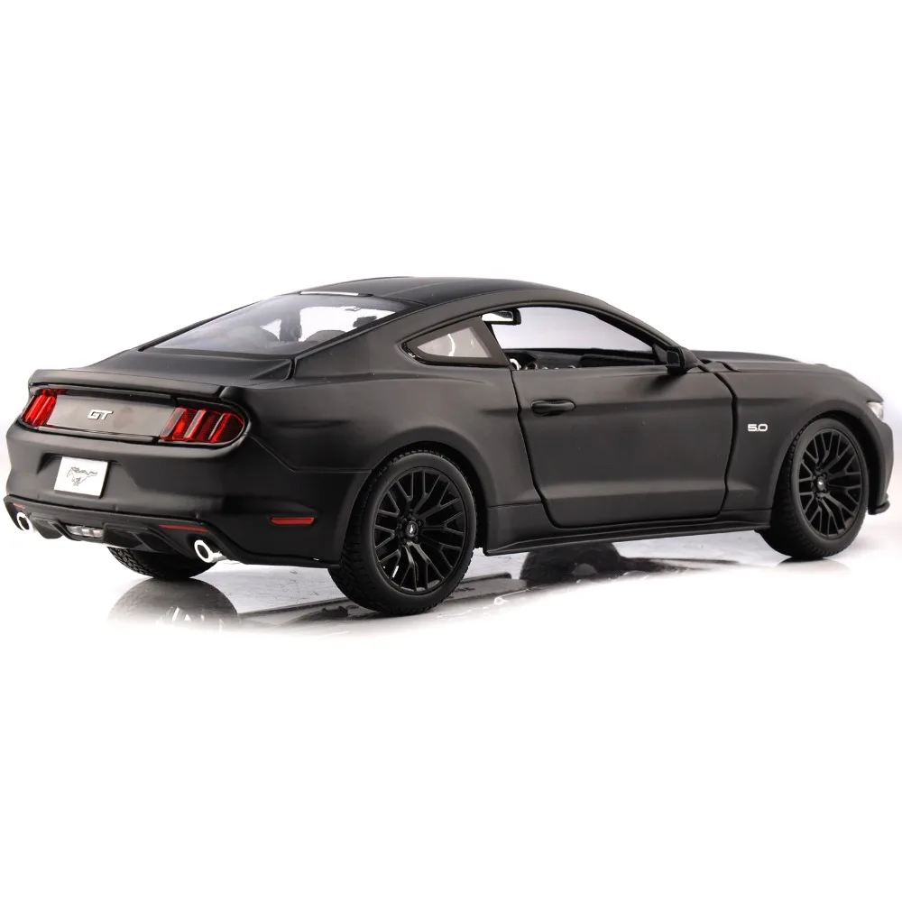 Maisto 1:18 Mustang GT 5.0L американский автомобиль черные модели спортивных автомобилей 26 см Детские литые игрушки Matel автомобильные режимы