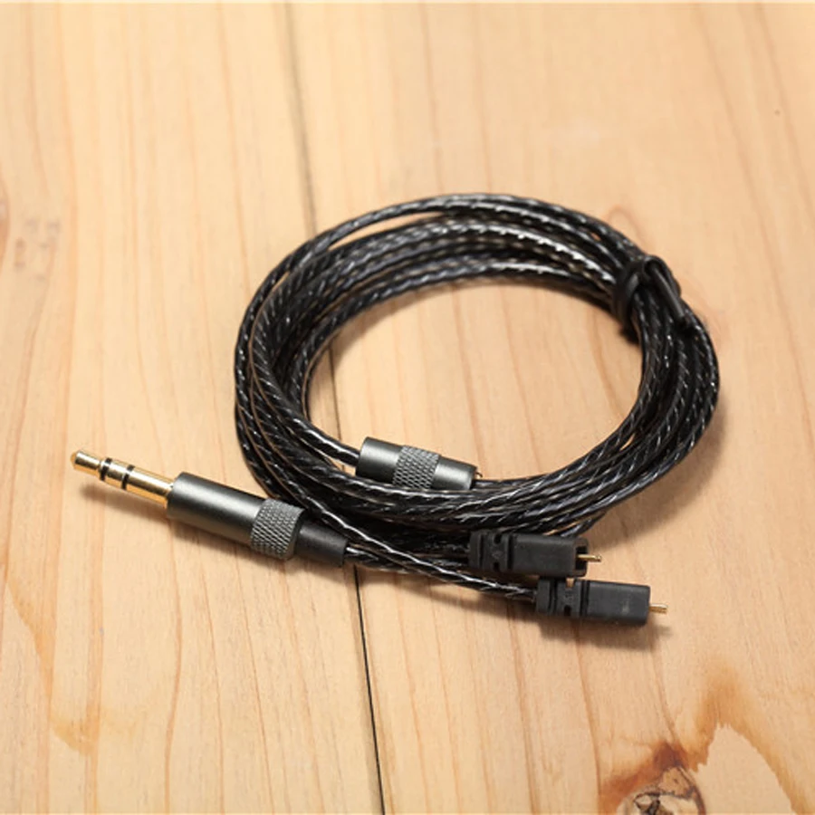 

DIY 2 Pin 0.75mm Cable for Logitech UE TF10 TF15 5pro SF3 Earphone Oxygen-free Copper Replacement Headset Cords for Android IOS