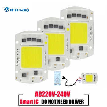 

[YOYOLUO] High Power COB LED Lamp Chip AC220V Smart IC No Driver COB LED Diode LED Bulb Flood Light Spotlight 15W 20W 30W 50W