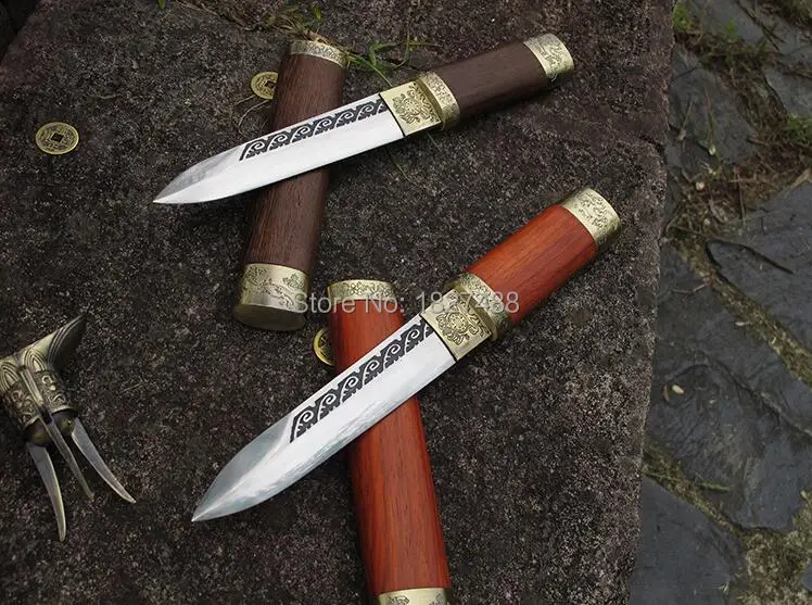Бутик красного дерева Сая/Полный Тан марганца Сталь blade Sharp Китайский меч династии Тан кунг-фу битва Цзянь