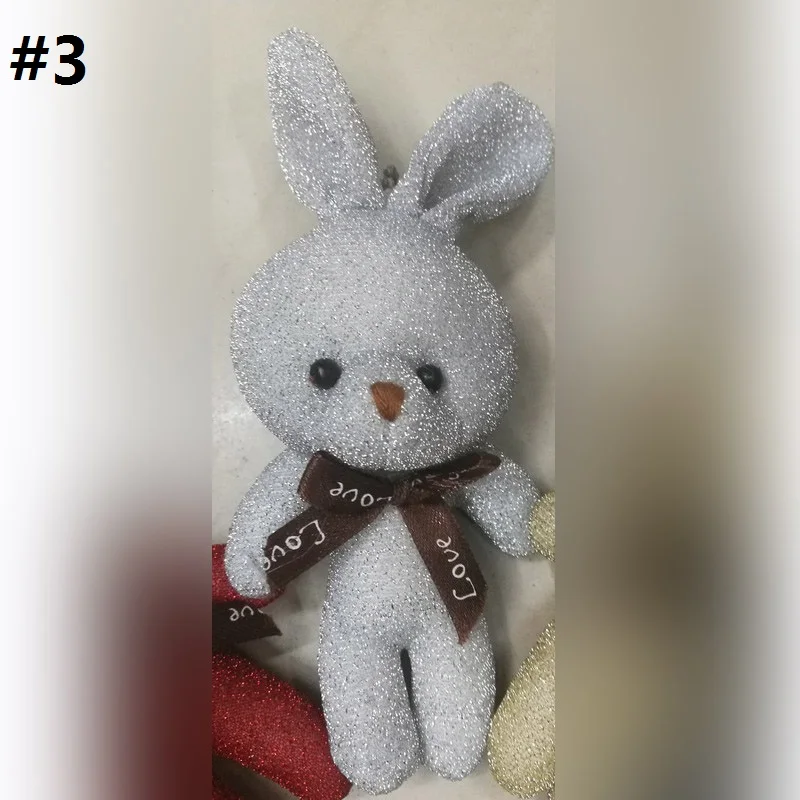 12cm twim rabbit with bow 8