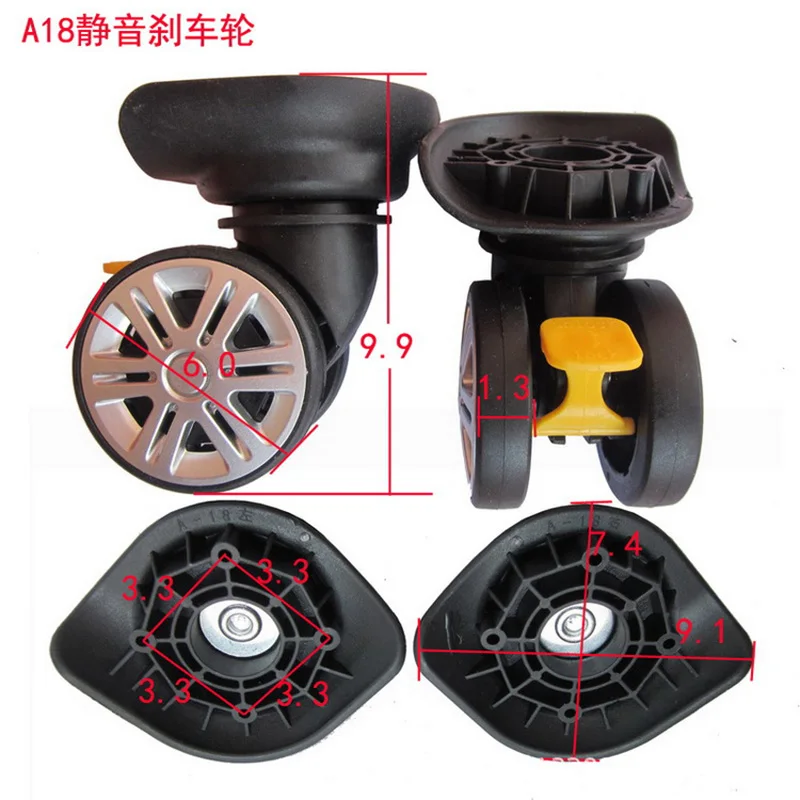 A18 1 Pair Replacement Luggage Parts Wheels Suitcase Accessories Repair