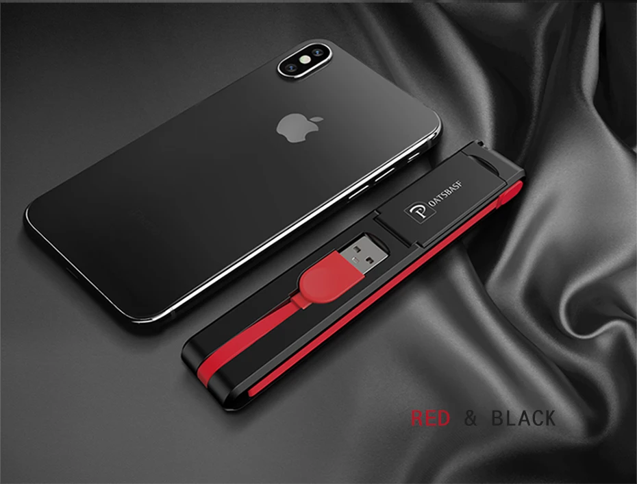 Oatsbasf 3 в 1 mi cro USB кабель type C кабель 8 Pin для iPhone X 8 7 6 Скрытая USB линия передачи данных для Xiaomi mi A1 6 8 huawei