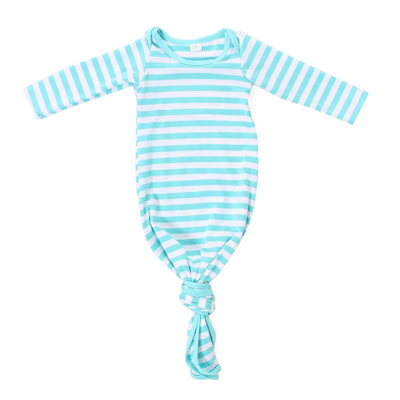 Мята белый в полоску детское платье Sprint новорожденных спальный мешок для новорожденных платье хлопок полосой спать платья Обувь для девочек Обувь для мальчиков