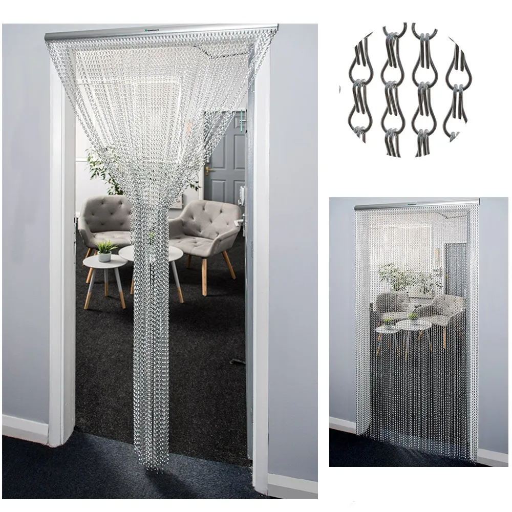 aluminium chain insect door fly screen curtain