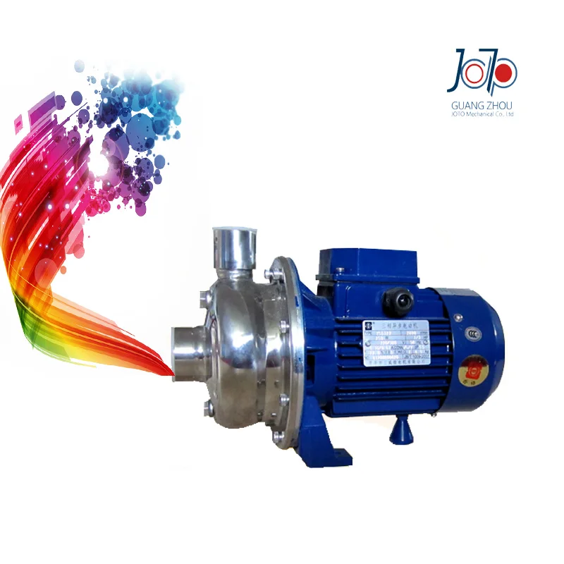 

WB120/075D 220V 50Hz Single Phase Stainless Steel Centrifugal Water Pump Sanitary Pump Beverage Pump Circulating Dishwasher Pump