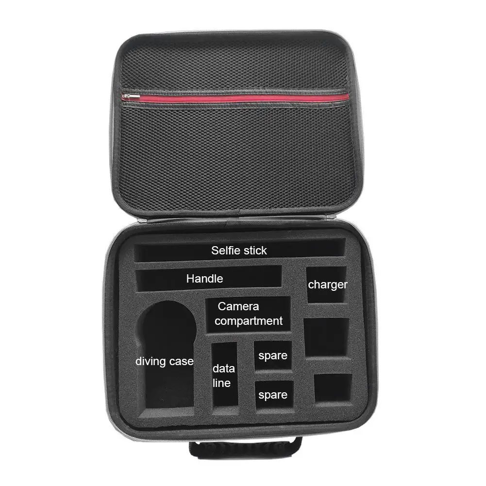 

Insta360 One X Portable Bag Storage Case For Insta 360 Selfie Stick Battery Charger Cables Diving Case Bullet Time Accessories