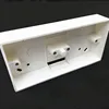 2pcs  Two 86 Double Junction Box White PVC Surface Mount Wiring Box For Wall Electrical Socket Switch Installation ► Photo 2/6