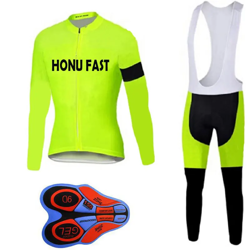 

2019 cycling jersey nvvtrek long sleeve pro bike bib pants set Ropa Ciclismo mens cycle wear bicycle uniformes Maillot Sportwear