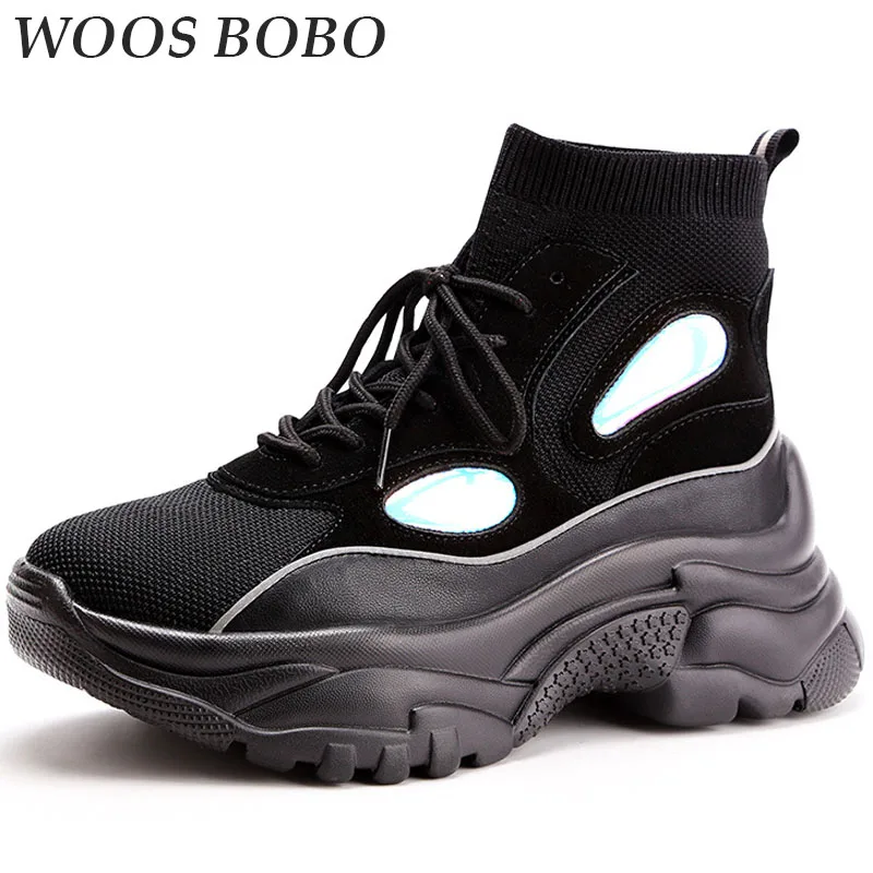 

BOBO Autumn High Womens Flats Round Toe Female Platform Casual Shoes Woman Brand Women Loafers Fashion Girl Soft Ladies Concise