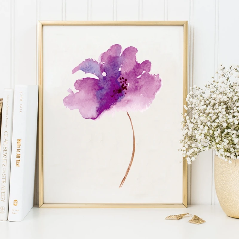 Lilac Beautiful Flowers Flower Art Lilac Home Decor Lilac Flower Canvas Print Flower Canvas Wrap Gift
