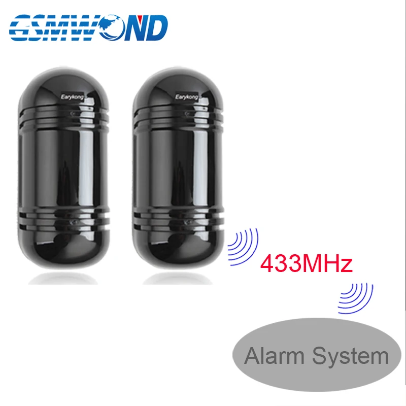 Detector de Feixe de Infravermelho à Prova ao ar Livre Mhz sem Fio – com Fio Água Detector Infravermelho Barreira d’ 433