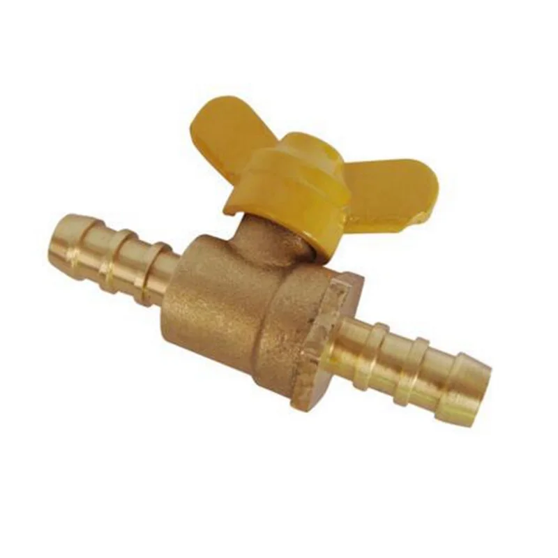 Outer Dia. 8mm 10mm Quick Insert Copper Ball Valve Rapid Closure Garden