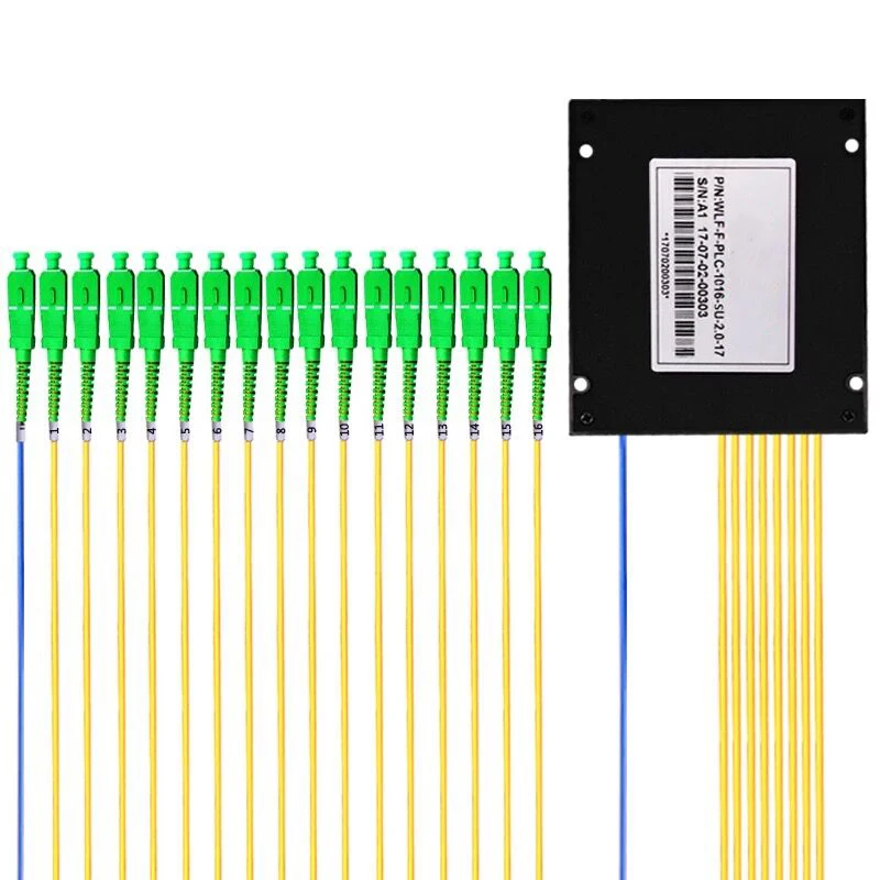 1*16 CATV FTTH Glasvezel разделитель plc косичка EPON одномодовый, с SC/APC разъем 1x2 ODN box модуль