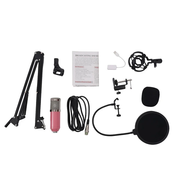 

BM800 Condenser Microphone Professional Audio 3.5mm Wired KTV Karaoke Microphone Mic W/Stand For Computer Microfone Sem Fio