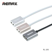 Remax One Divide Into Two 3.5mm AUX Cable Plug Audio Wire Jack for iPhone iPad iPod Mobile Headphone Loudspeaker MP3 Share Music