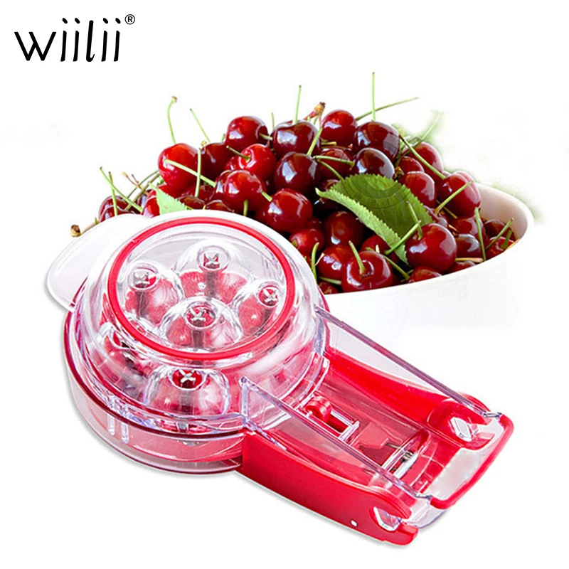 

WIILII Cherry Kernel Fruit Artifact Kitchenware Stainless Steel Gadgets Cherry Seed Remover