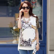 Благородная Элегантная футболка женская футболка с рукавами и блестками женская Повседневная футболка с принтом Новая футболка женская одежда 2 0