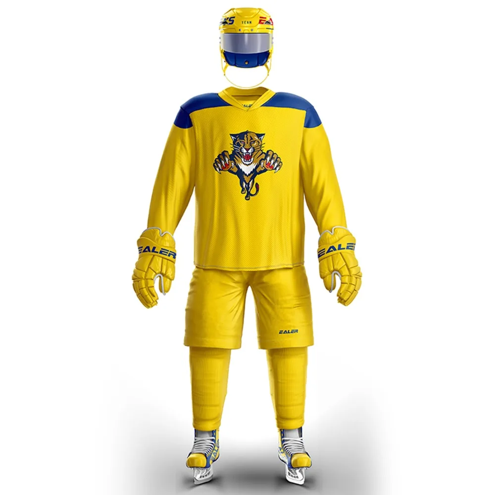 

Han Duck Free Shipping Vintage Ice Hockey Training Jerseys Set Print Panthers Logo Spot Cheap high quality H6100-10