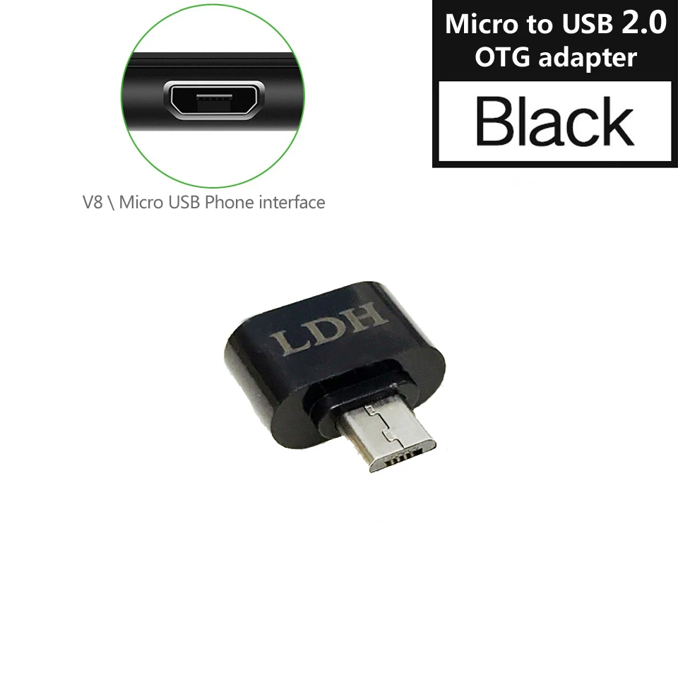 OTG type-c usb c адаптер micro type c usb-c 3,1 usb 3,0 зарядный преобразователь данных для samsung s8 s9 note 8 huawei sony one plus usbc - Цвет: micro 2.0 OTG Black