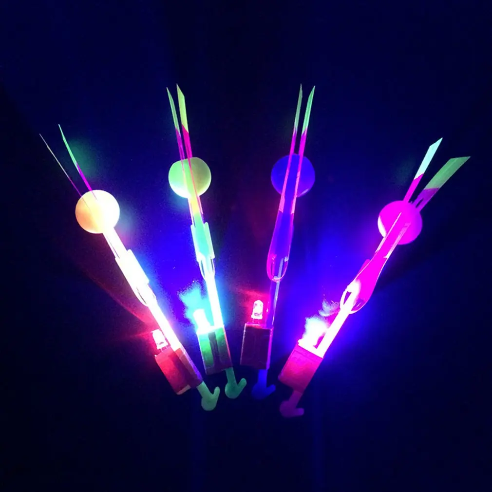 

LED Flash Slingshot Catapult Rocket Kids Toy Set for Outdoor Playing Family Fun