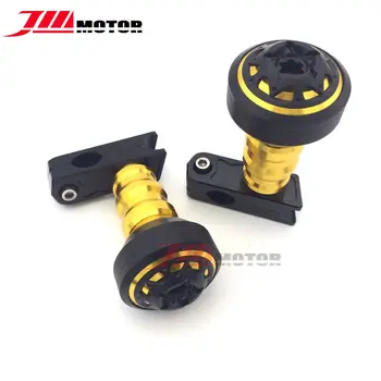 

High Quality Gold Color Motorcycle CNC Aluminum Crash Pads Frame Sliders Protector Falling Protection For Ninja250R 2013-2015