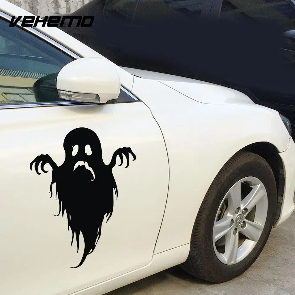 Vehemo Ghost Creepy Car Vehicle Sticker Body Bumper Window Head Cover