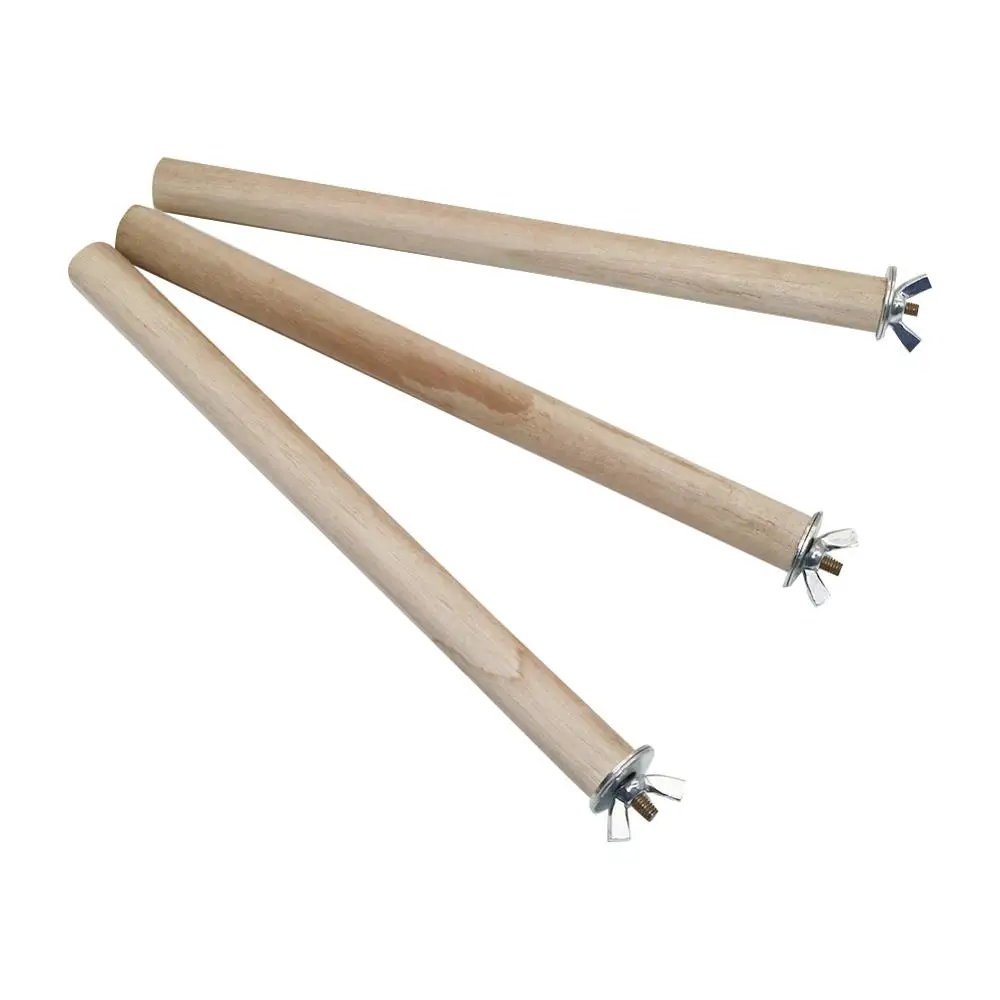 

2 Pcs Parrot Pet Raw Wood Hanging Stand Rack Toy Parakeet Branch Perches For Bird Cage Pet Supplies