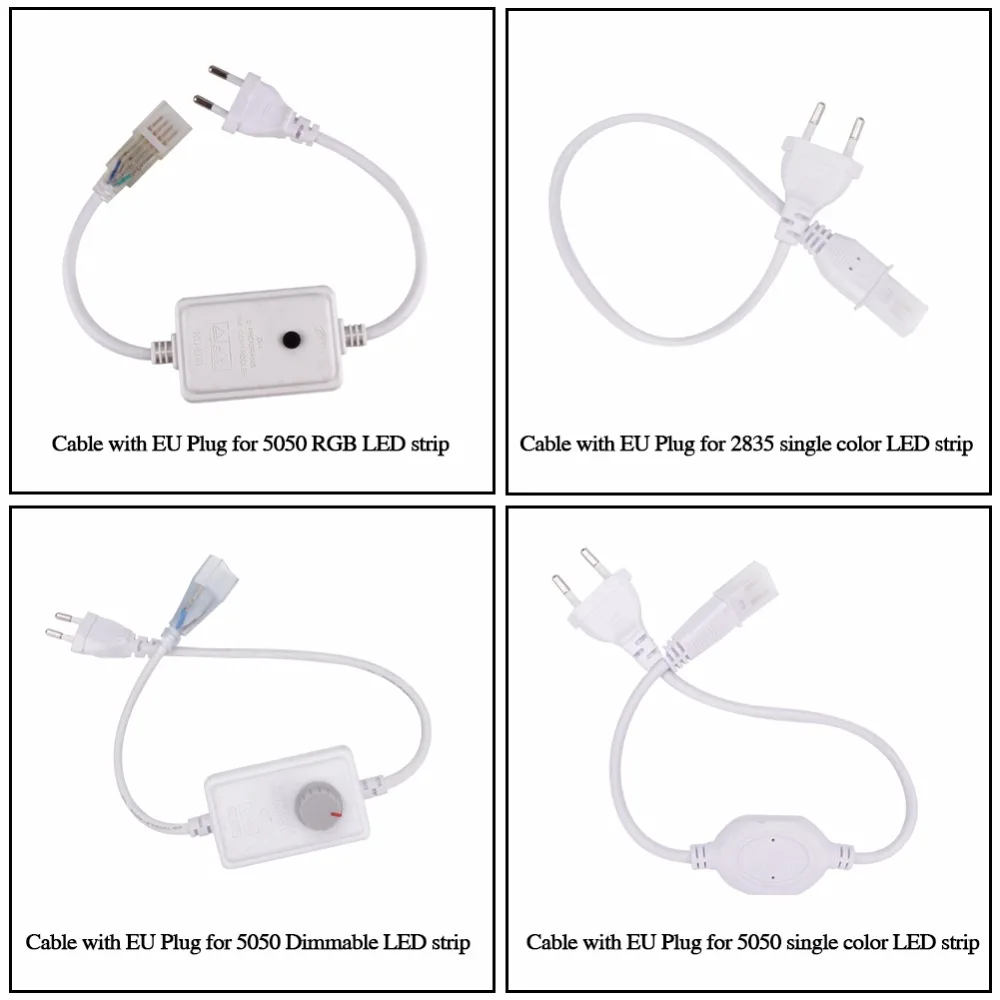 Гибкая светодиодная лента с регулируемой яркостью 220 В SMD 5050 2835 RGB