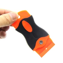 Бритвенные лезвия удаление скребка инструмент+ 100 шт 1,5 ''пластиковые двустворчатый лезвия ручной набор M8617