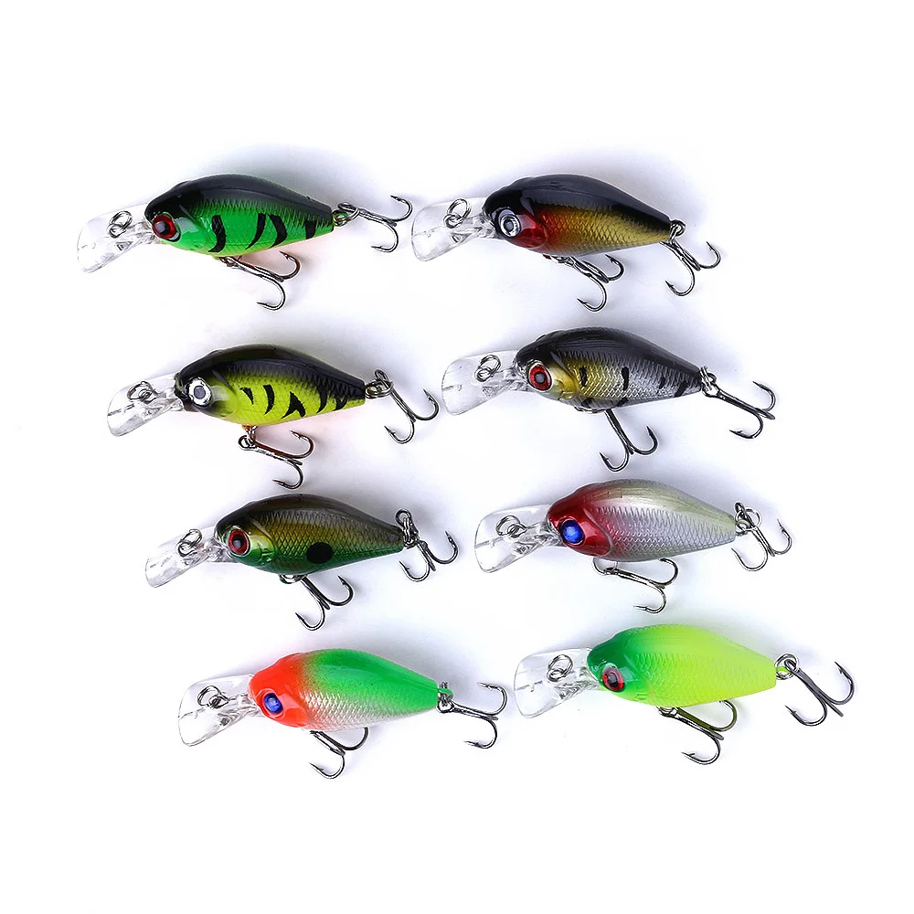 HENGJIA 1PC Hard Bait Swimbait Artificial Pesca 5CM-4.4G Wobblers Fishing Tackle Plastic pike trolling bait | Спорт и развлечения