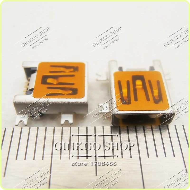 1000 шт./лот высокое качество 10 p мини USB разъем usb порт для зарядки 4 SMT 1 мм тип
