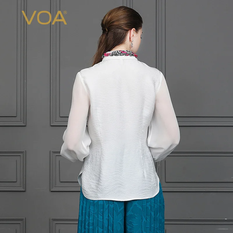 Modis Voa De Blanco Roupa Otoño B831 Blusa Femininas Koszula Blusas Camisa Seda Tops Mujer Oficina Camisas Damas Listonoszka Kleding FrrIwqRE