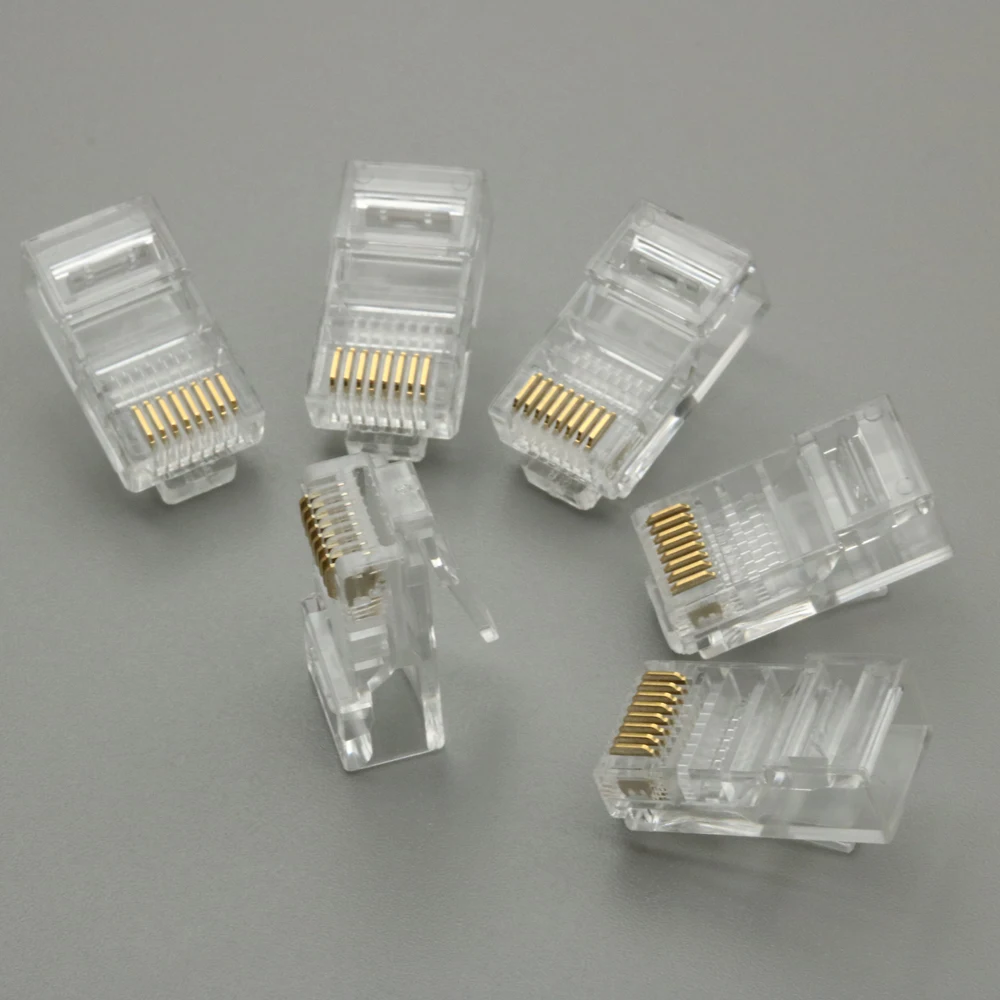 Xintylink EZ rj45 разъем rj45 разъем cat5 cat5e сетевой 8P8C неэкранированный utp ethernet модульные терминалы 100 шт. 50 шт