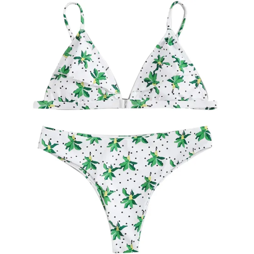 Print Lingerie Femme Padded Sexy Underwear Bra Suit Bodycon Swimwear Bras For Women Summer Bralette Encaje Mujer 40MAY200