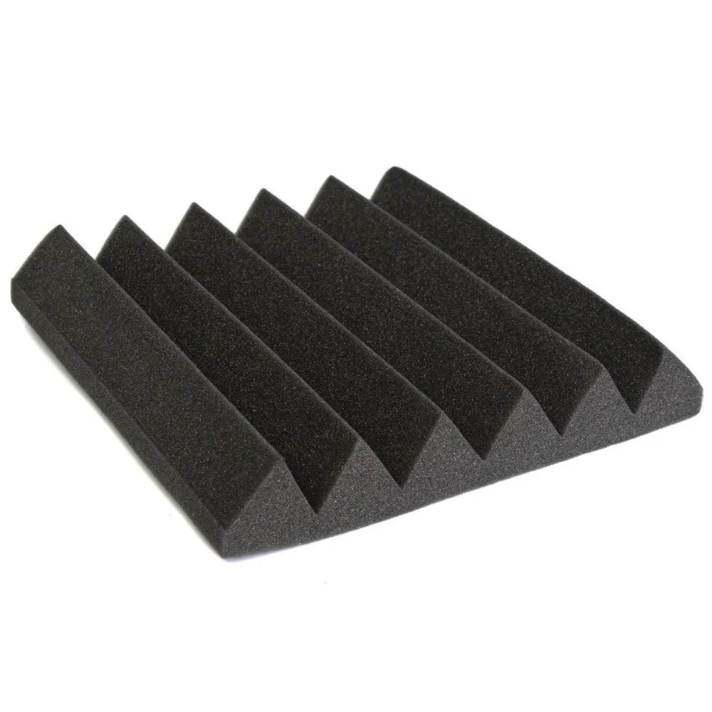 

1PC Soundproofing Foam 30*30*5cm Black Acoustic Sound Treatment Studio Room Absorption Charcoal Acoustic Wedge Foam