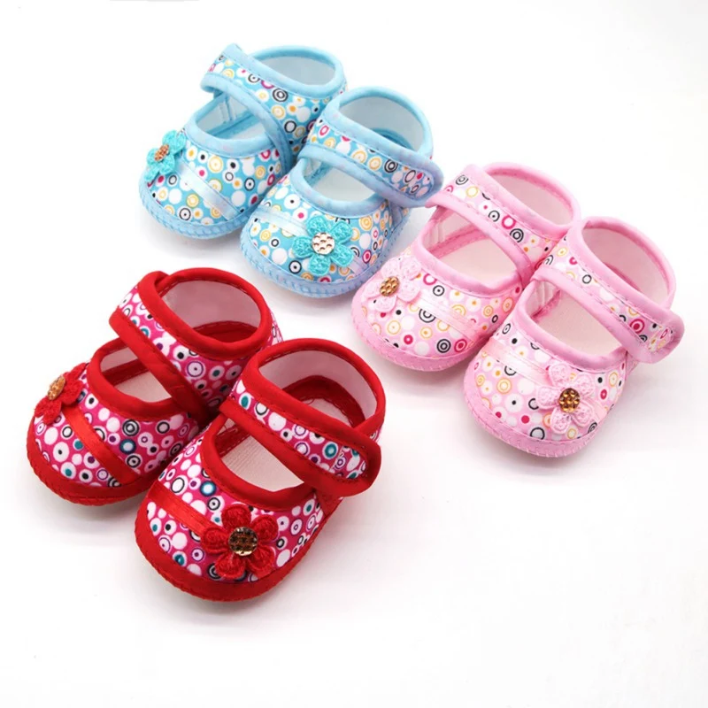 Chaussures à cercles multicolores pour bébés filles | Chaussures respirantes et antidérapantes, chaussures à fleurs pour nourrissons