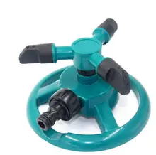 Rotating Automatic Watering Sprinkler 360 Degree Garden Lawn Rotating Sprinkler 3 Nozzles Irrigation System
