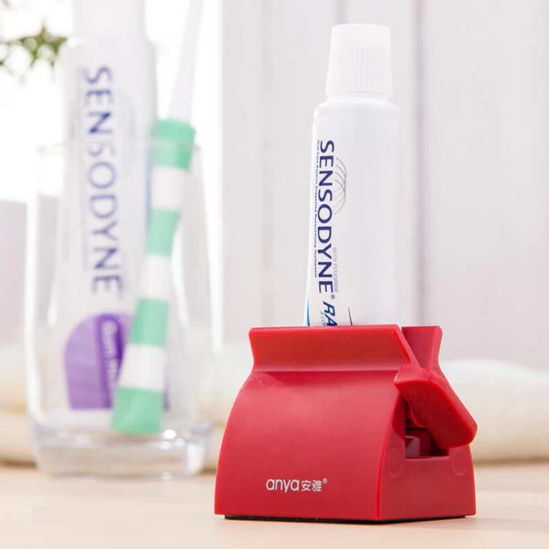 

Toothpaste Device Multifunctional Toothpaste Dispenser Facial Cleanser Squeezer Clips Manual Lazy Toothpaste Tube Squeezer Press