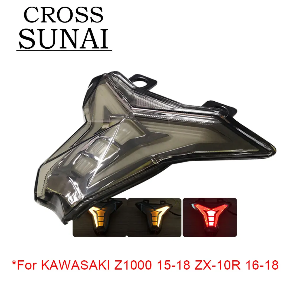 Задний светодиодный светильник для мотоцикла KAWASAKI Z1000 Z 1000 задних стоп сигналов ZX