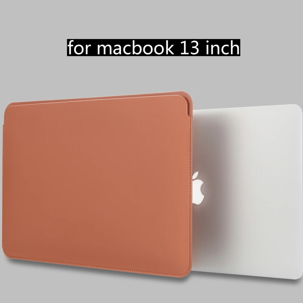 

Luxury Laptop Leather Sleeve Case Cover for Funda Macbook Pro 13 with Retina Portable Pouch Bag for Macbook Air 13.3 inch
