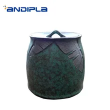 Креативный чай Caddies грубая керамика Винтаж чай листья хранения Jar сухофрукты бобы пуэр печать банки бак украшения интимные аксессуары