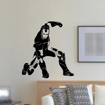

WALL DECAL VINYL STICKER ROBOT IRON MAN BABY ROOM NURSERY DECOR