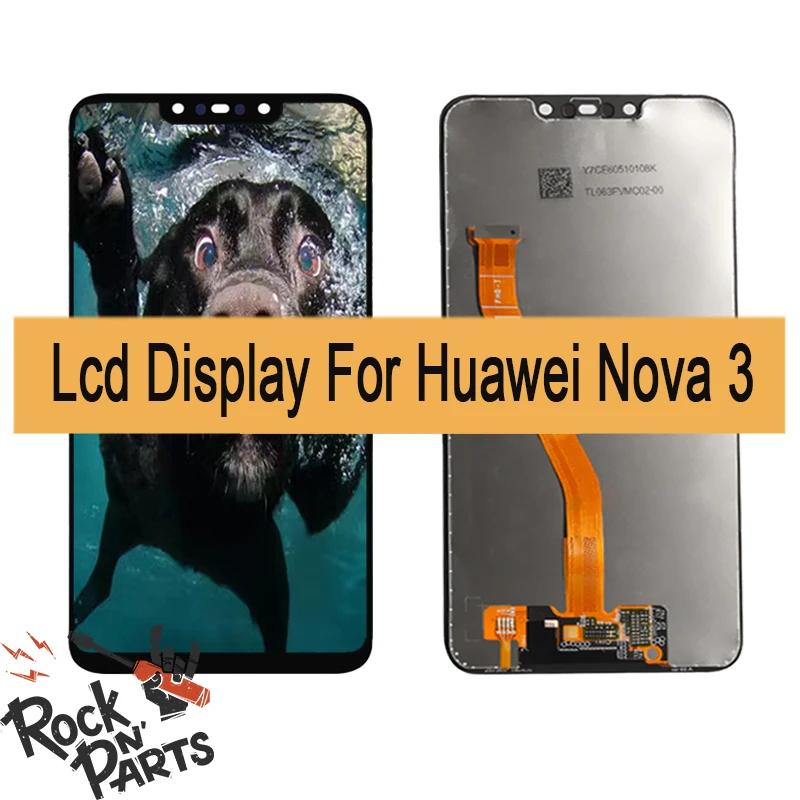 6.3inch 1080x2340 High Display For Huawei Nova 3 LCD Touch Screen Assembly Replacement with frame PAR-AL00 | Мобильные телефоны и