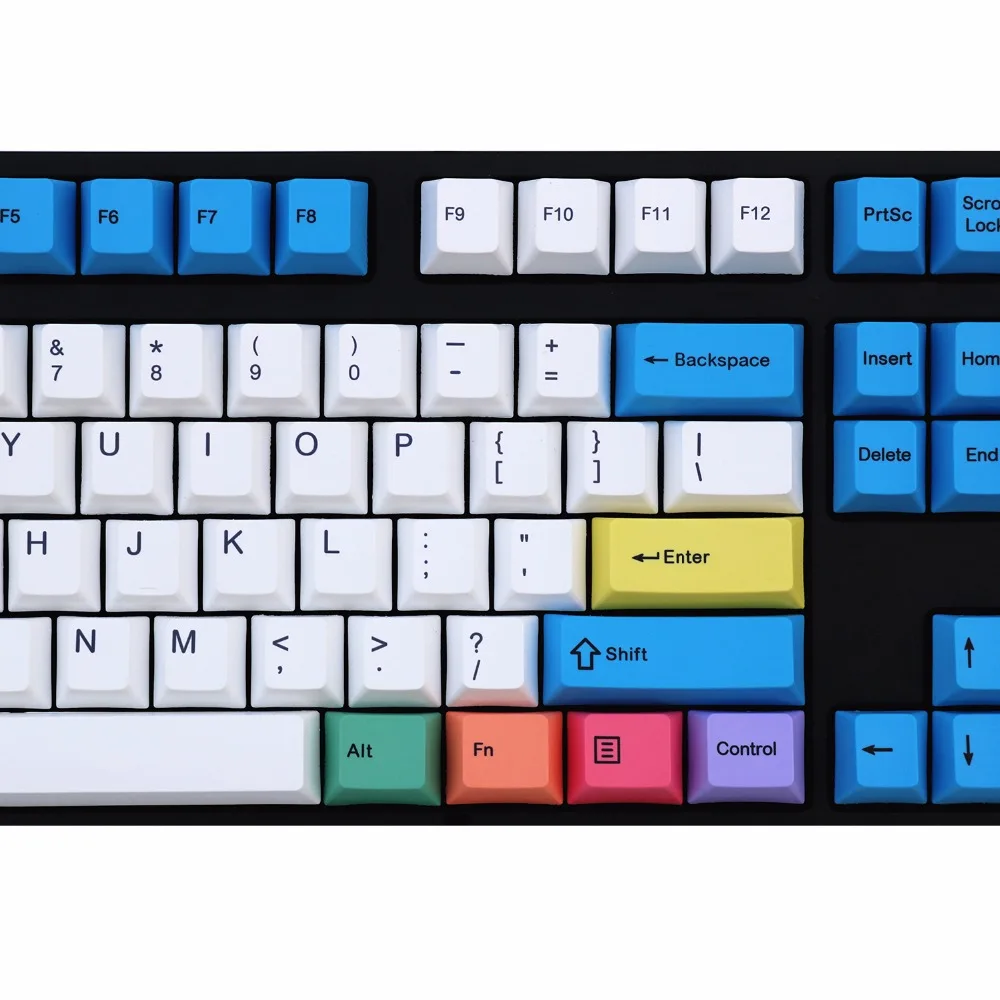Coloured Chalk 108/115 Keys Mechanical Keyboard PBT keycaps Cherry Profile ANSI Layout Just the keycap is not the keyboard Coloured Chalk 108/115 Keys Mechanical Keyboard PBT keycaps Cherry Profile ANSI Layout Just the keycap is not the keyboard