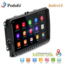 Podofo 2 Din Android 9 “di Navigazione GPS Per Auto Radio Stereo Multimedia Player Per Bora Golf Polo VW Volkswagen passat b6 B7 Touran
